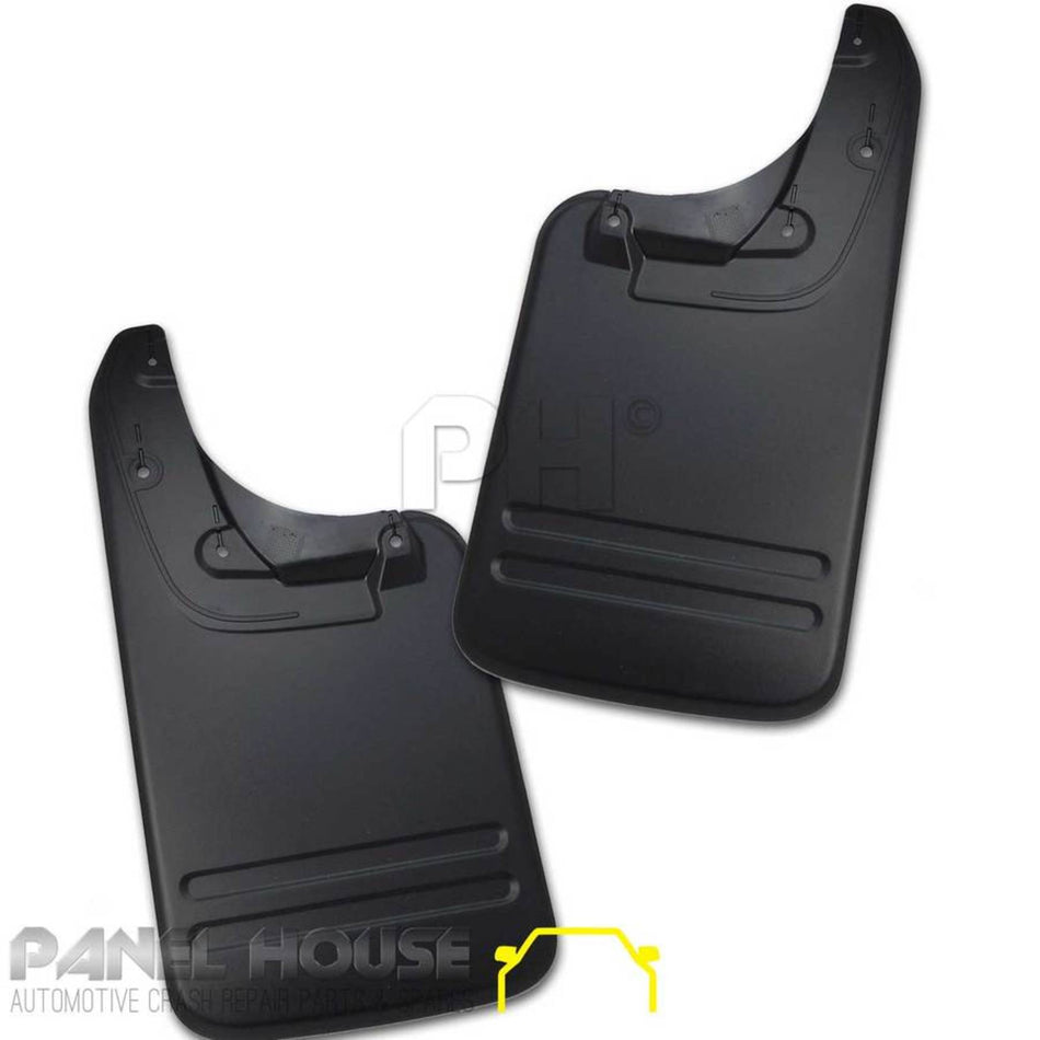 Mud Flaps PAIR Rear Plastic 58cm long Fits Toyota Hilux Ute 05-14 4WD SR5