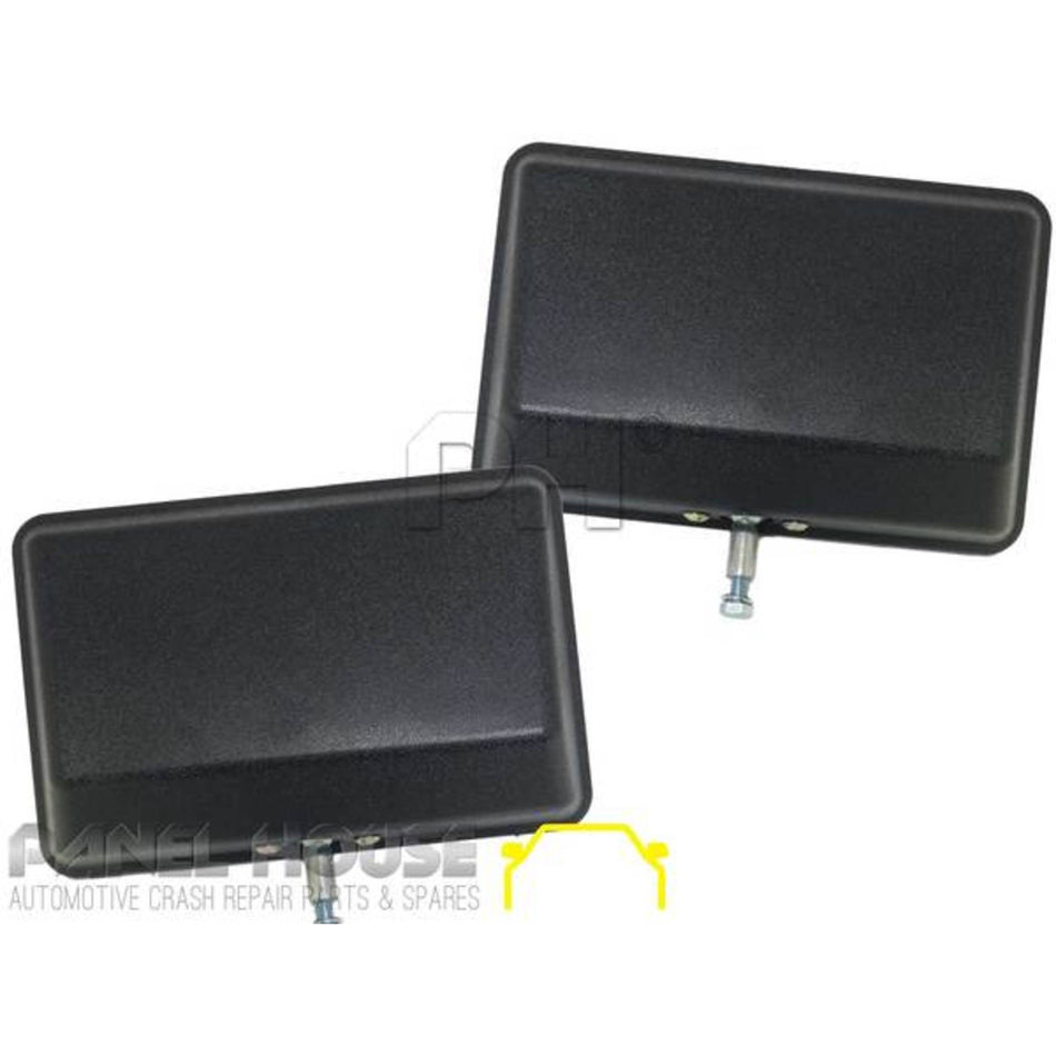 Door Mirror Heads PAIR BRAND NEW Fits Toyota Landcruiser 70 75 78 Hilux Ute