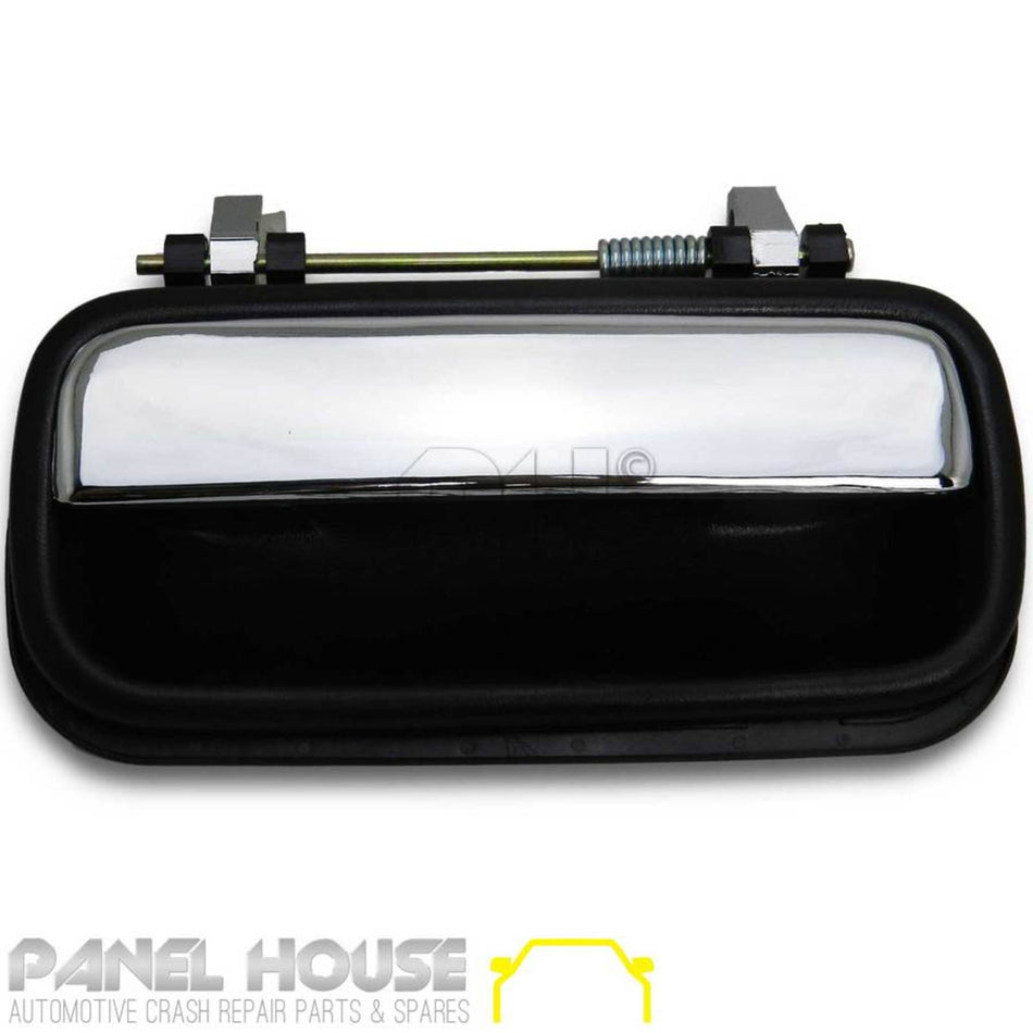 Outer Door Handle RIGHT Rear Chrome & Black Fits Toyota Hilux 1988 - 2005