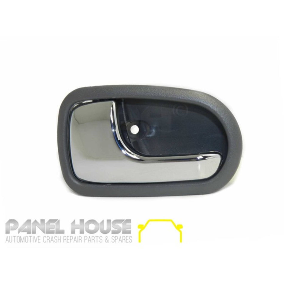 Interior Chrome Grey Door Handles PAIR Inner fits Mazda 323 BJ Protege 98-03 Rear PAIR L+R