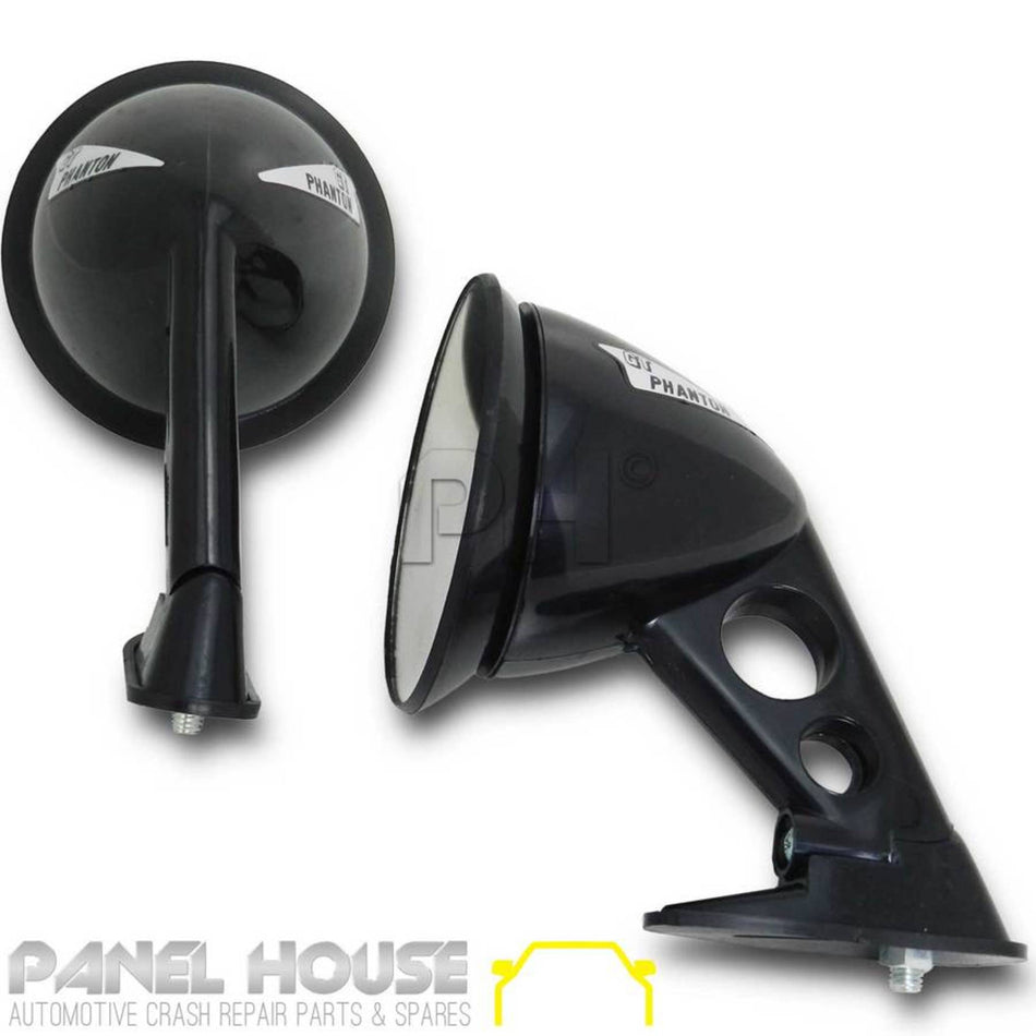 NEW Fender Mount JDM Style Mirrors PAIR LHS RHS Datsun Pick Up Ute 620 720 1200