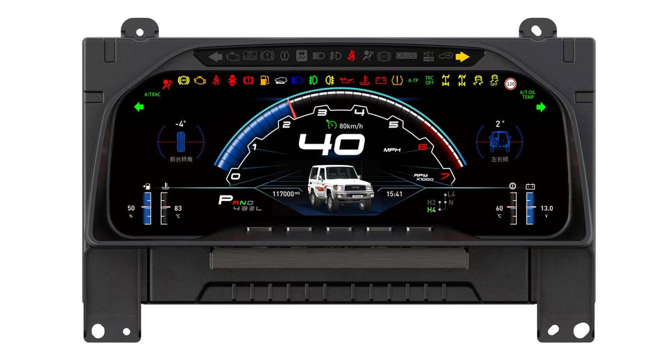 Digital Dash Cluster to suit Toyota LandCruiser 70 Series (2010-2016)