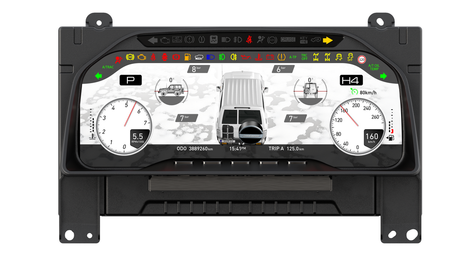 Digital Dash Cluster to suit Toyota LandCruiser 70 Series (2010-2016)