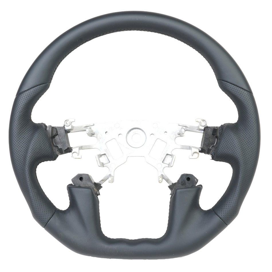 Sports Black Leather with Perforated Sides Steering Wheel Core to suit Nissan Y62 Patrol 2013-2017