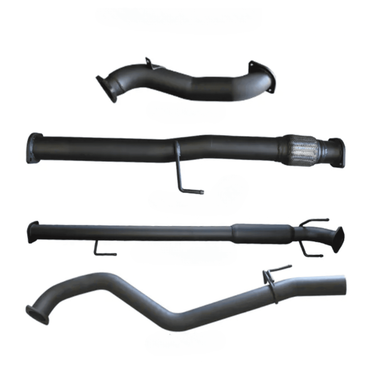 Manta 3in Aluminised Steel Exhaust No Cat with Hotdog for Toyota Hilux 1KD-FTV