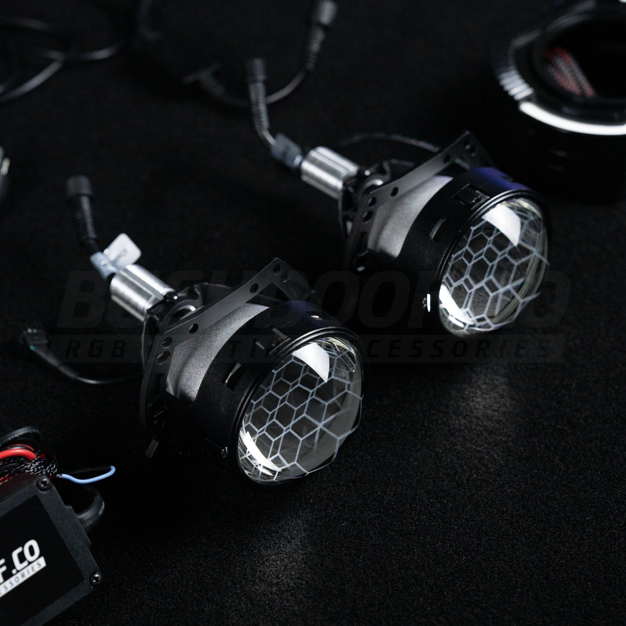 Bi-LED 'Angry Eye' Retrofit Headlight Kit - Bushdoof Lighting