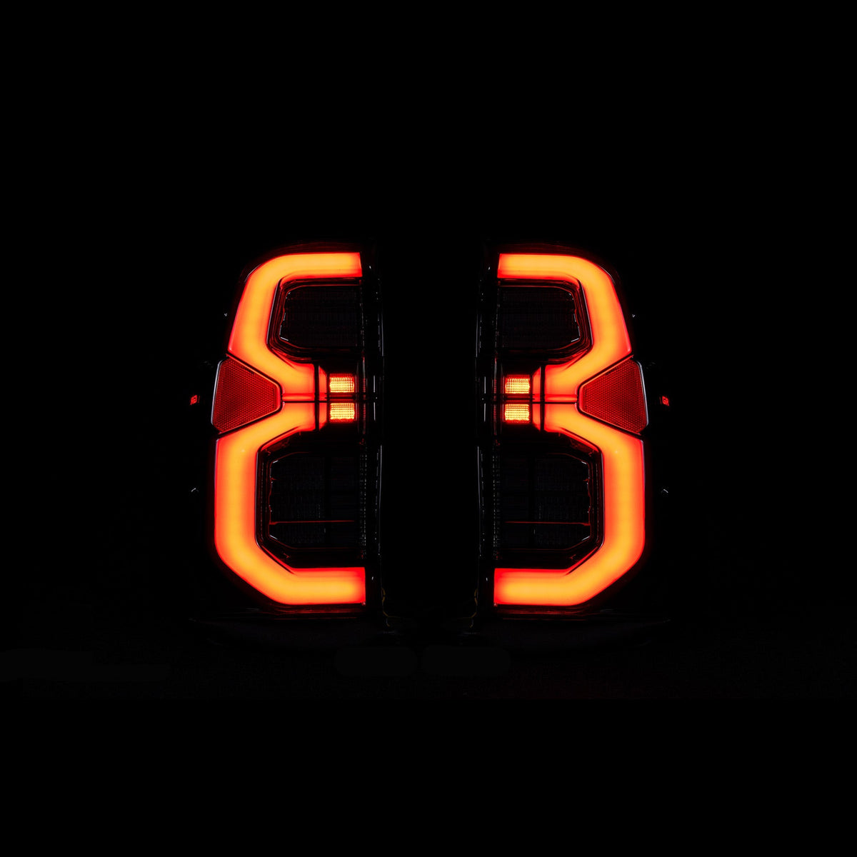 Blacked Out LED Tail Lights for Toyota N80 Hilux 2015+ (GR Style) - Bushdoof Lighting