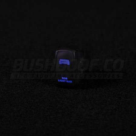 Bushdoof - RGB Light Bar 5 Pin Rocker Switch - 4X4OC™ | 4x4 Offroad Centre