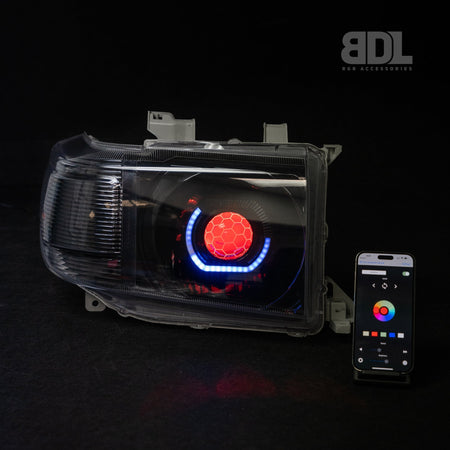 Bushdoof - Toyota 70 Series Bi - LED Projector Headlights - 4X4OC™ | 4x4 Offroad Centre