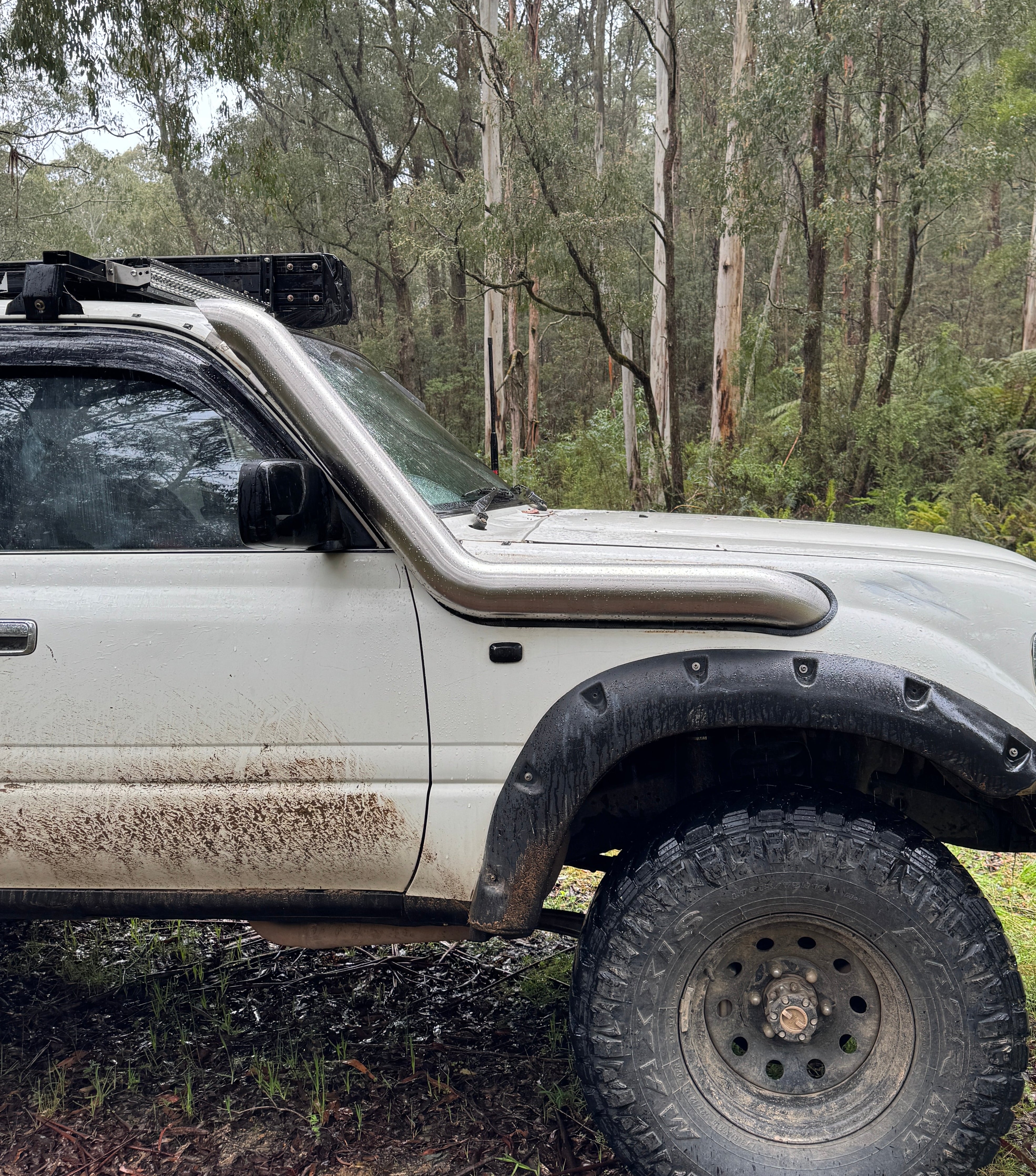 Toyota 80 Series LandCruiser twin stainless snorkels - Canna Fabrication