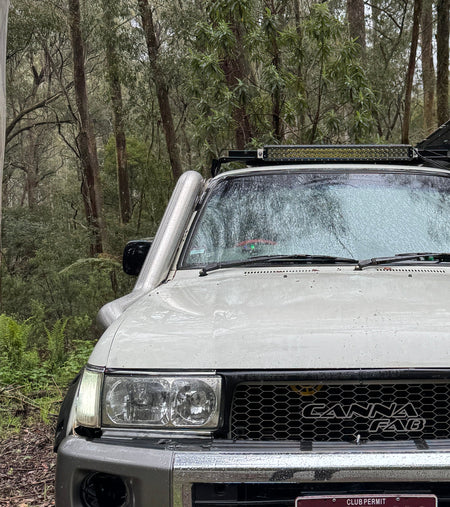 Toyota 80 Series LandCruiser twin stainless snorkels - Canna Fabrication
