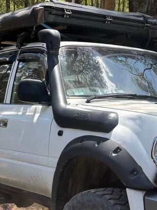 Toyota 80 Series LandCruiser twin stainless snorkels - Canna Fabrication
