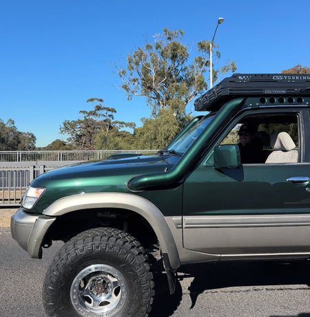 Nissan Patrol GU mid-entry stainless steel snorkel (Series 1-3) by Canna Fabrication