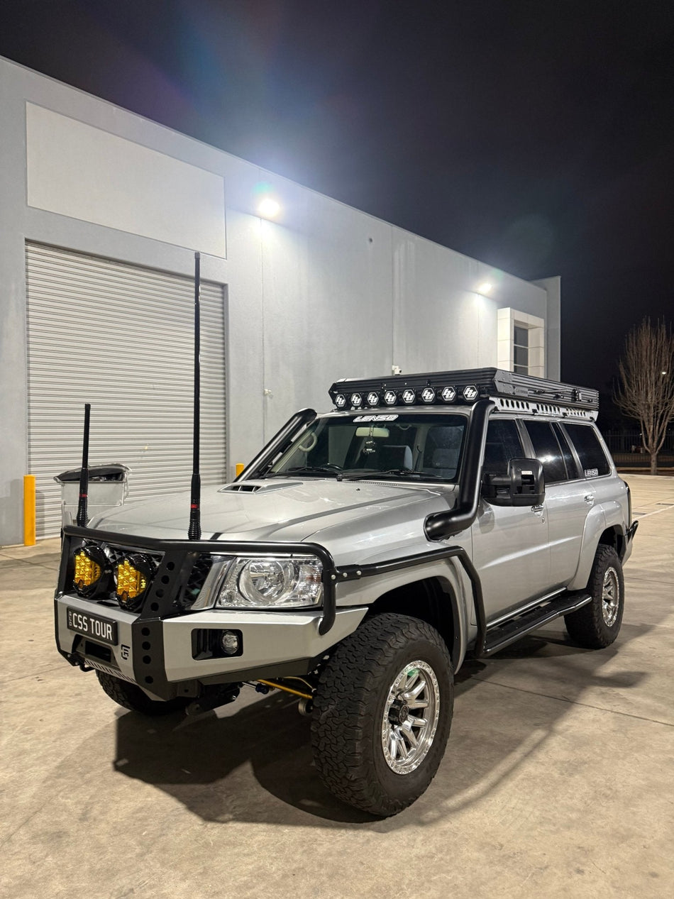 Nissan Patrol GU mid-entry stainless steel snorkel (Series 4) by Canna Fabrication