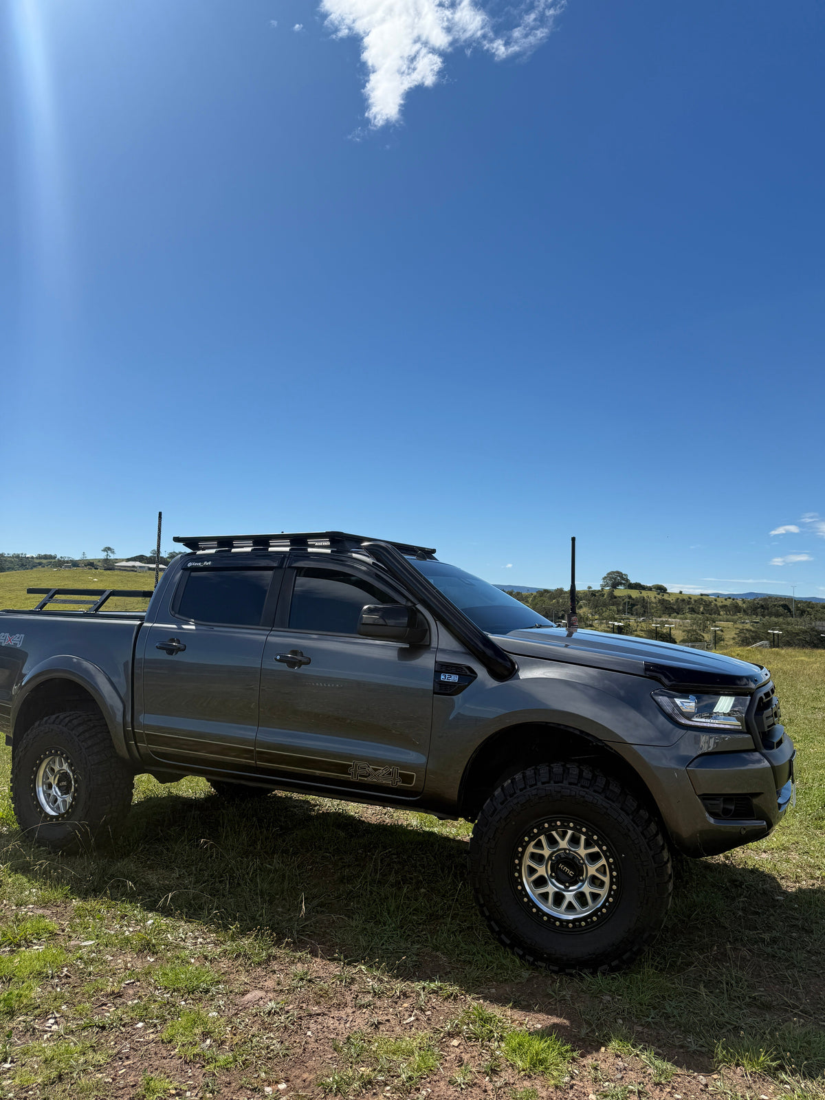 Ford Ranger PX Short-Entry Twin Snorkels - Canna Fabrication