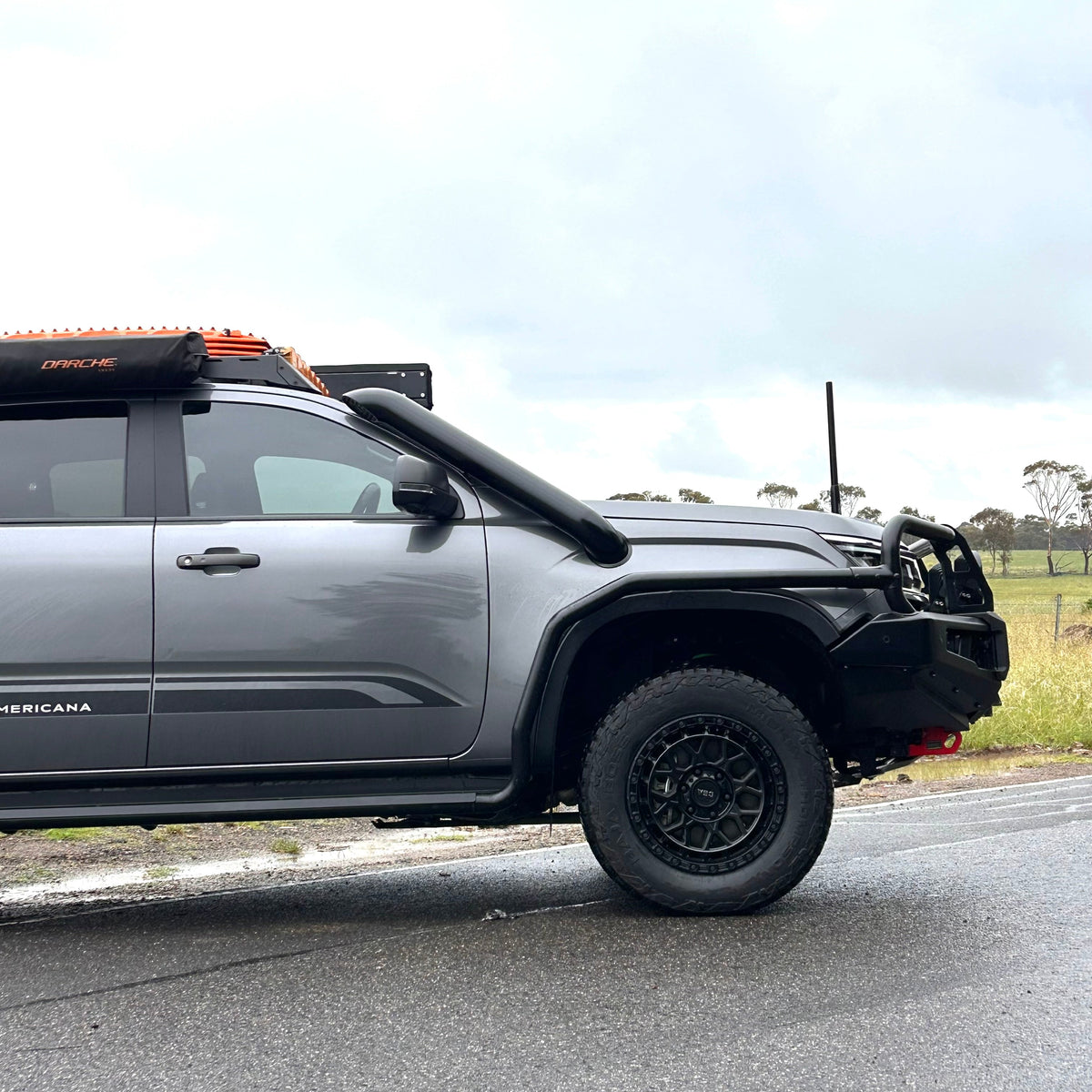 Volkswagen Amarok MY23-26 teardrop twin stainless snorkels by Canna Fabrication