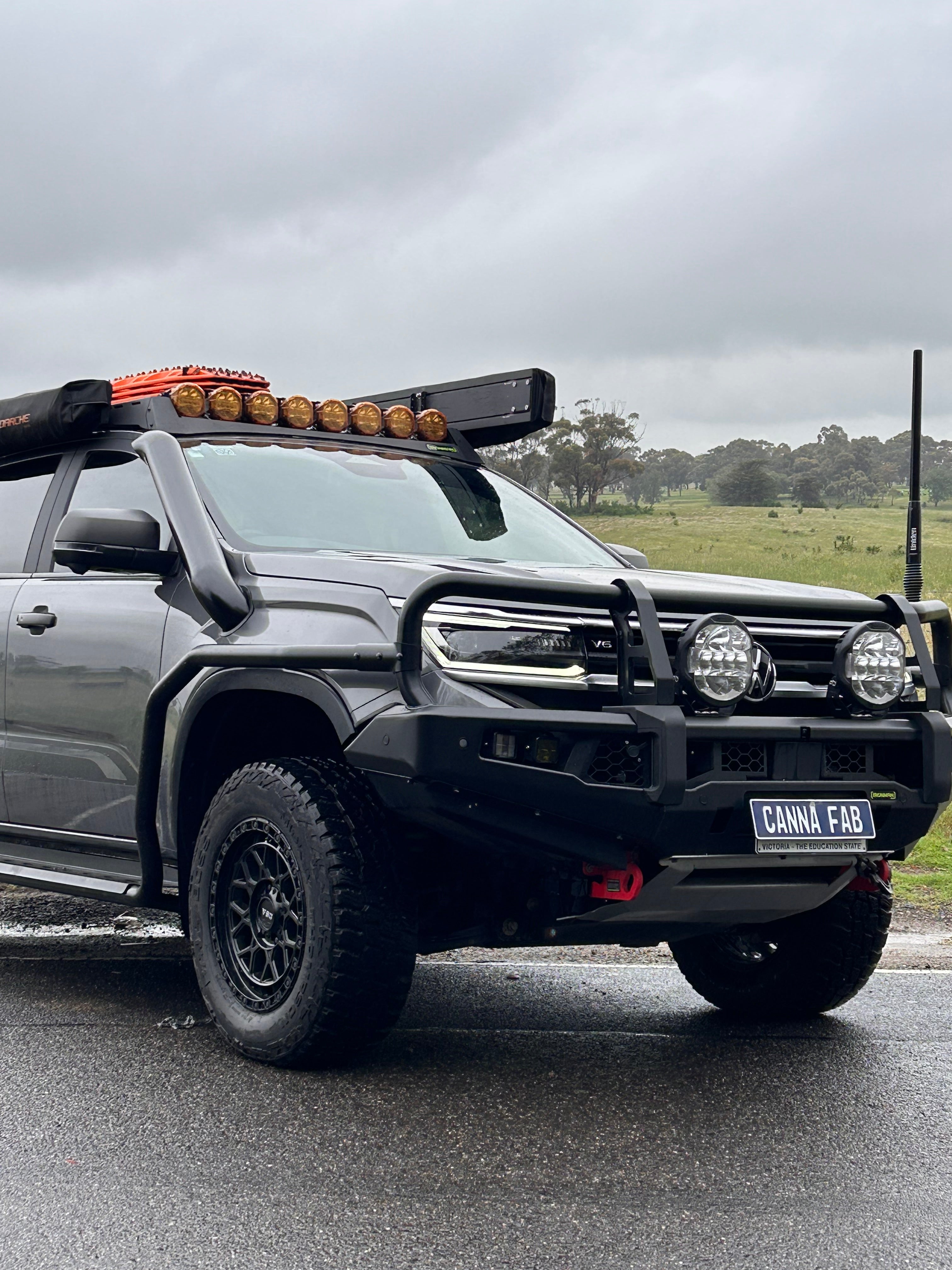 Volkswagen Amarok MY23-26 Snorkel for Stock Airbox Kit — Canna Fabrication stainless snorkel