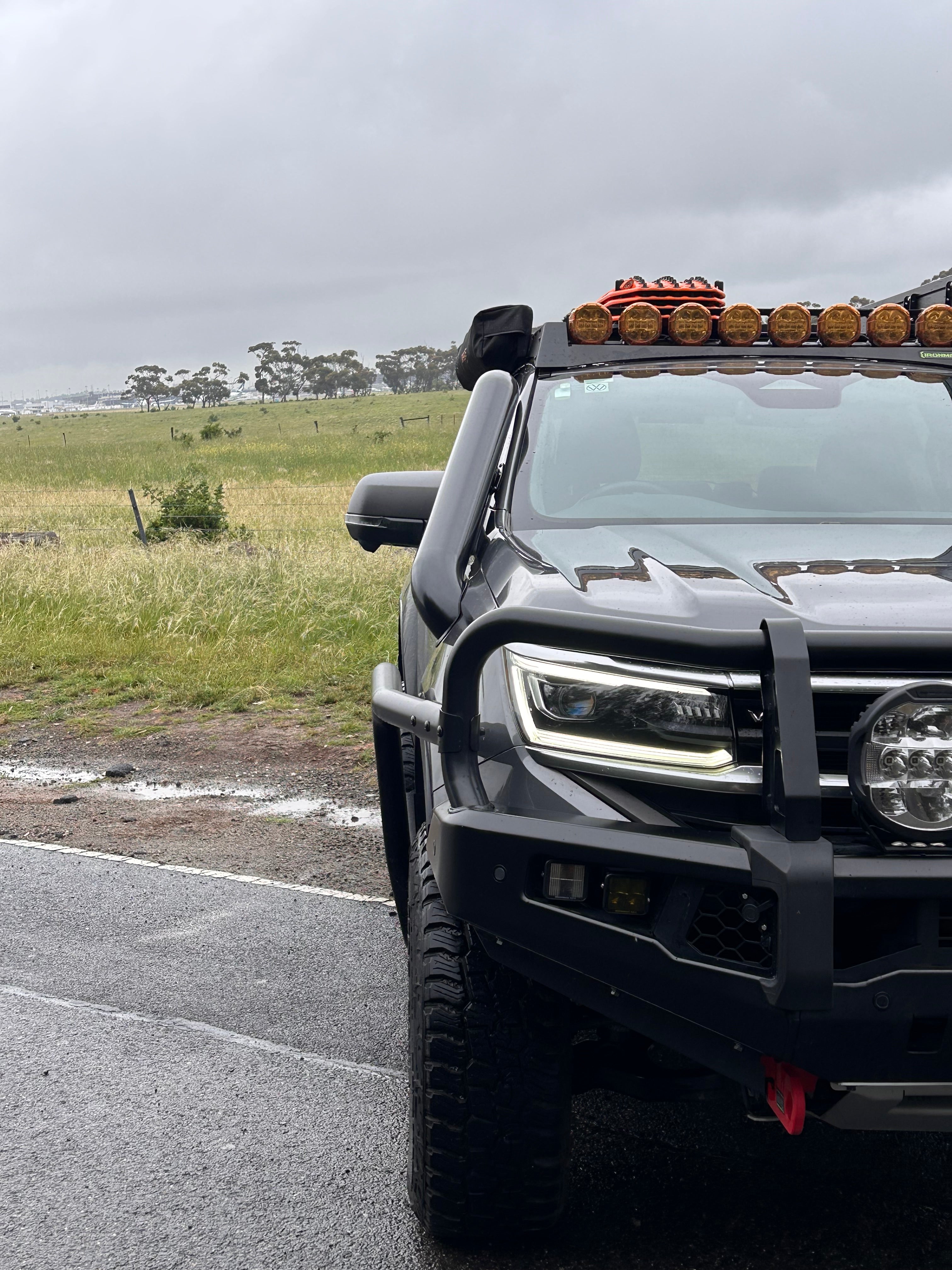 Volkswagen Amarok MY23-26 twin stainless snorkels - Canna Fabrication