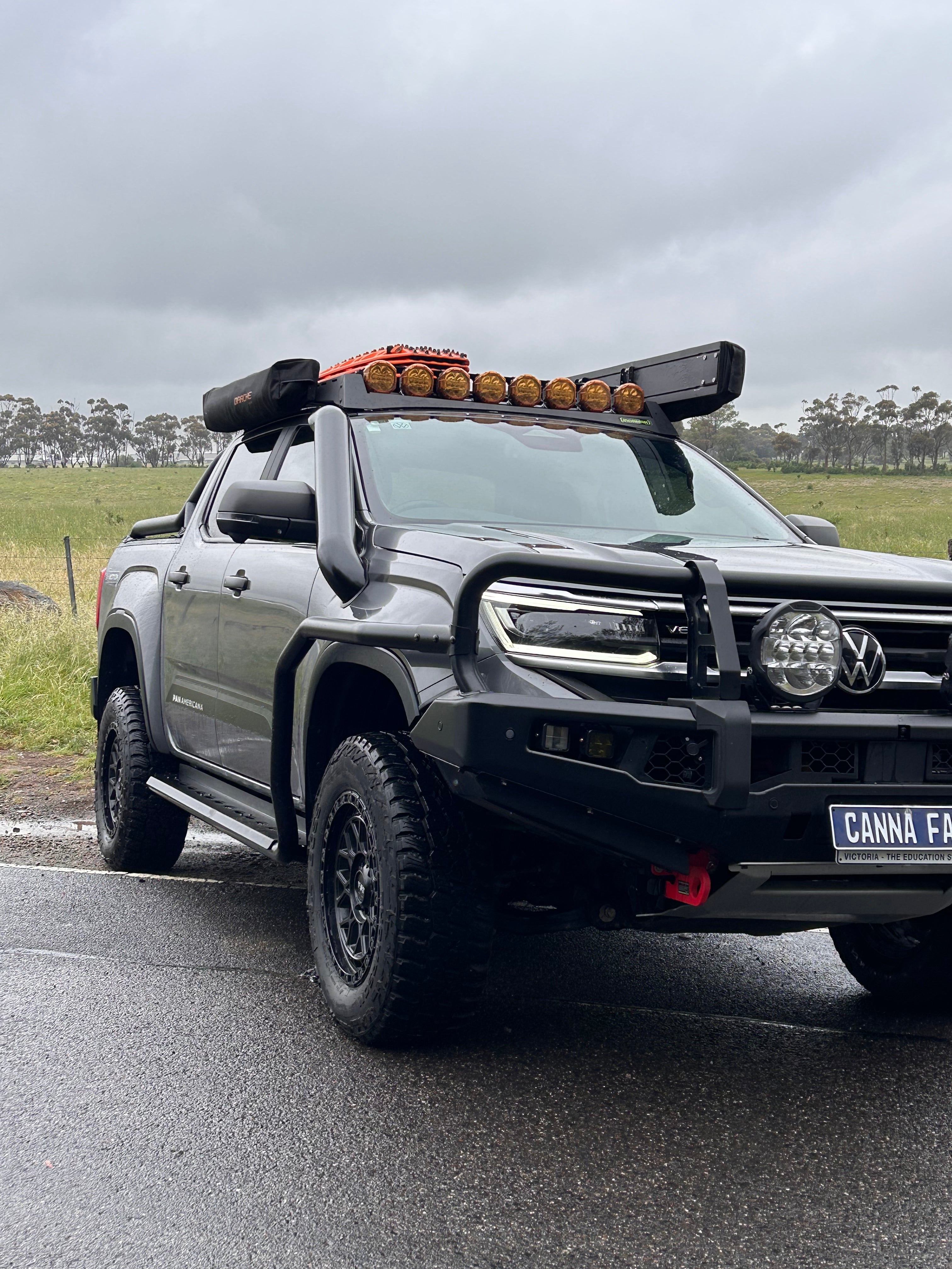 Volkswagen Amarok MY23-26 twin stainless snorkels - Canna Fabrication