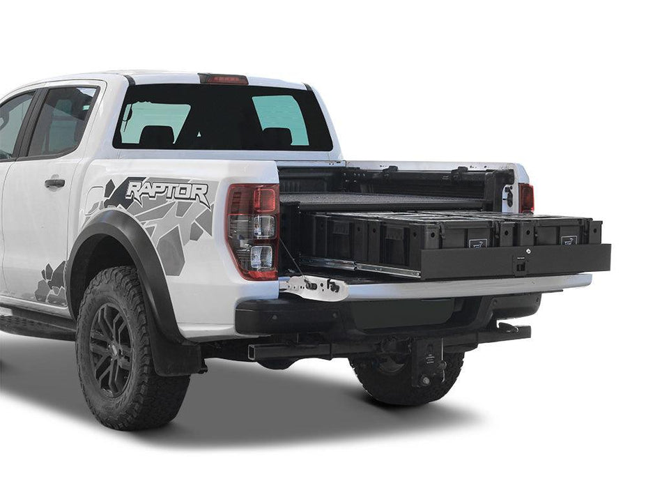 Front Runner - Ford Ranger Raptor (2019 - Current) w/Drop - In Bed Liner Wolf Pack Drawer Kit - by Front Runner - 4X4OCβ’ | 4x4 Offroad Centre