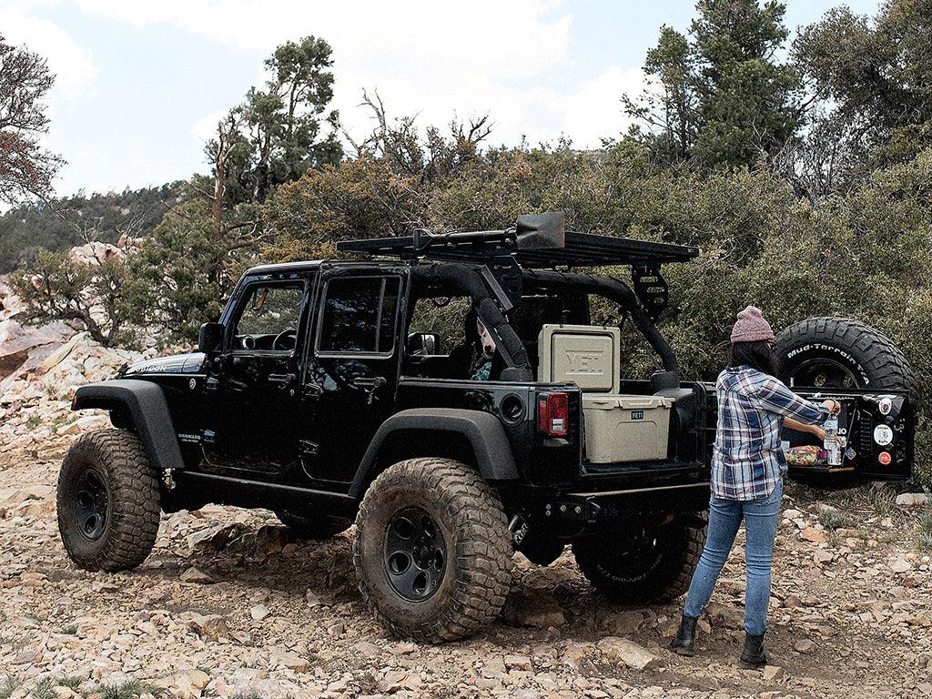Front Runner - Jeep Wrangler JK 4 Door (2007 - 2018) Extreme 1/2 Roof Rack Kit - by Front Runner - 4X4OC™ | 4x4 Offroad Centre