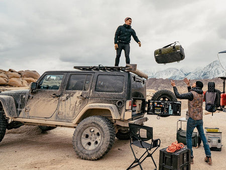 Front Runner - Jeep Wrangler JK 4 Door (2007 - 2018) Extreme 1/2 Roof Rack Kit - by Front Runner - 4X4OC™ | 4x4 Offroad Centre