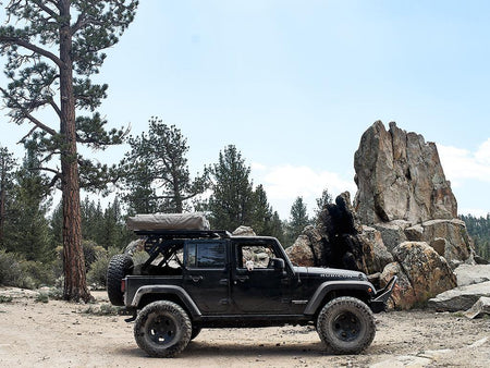 Front Runner - Jeep Wrangler JK 4 Door (2007 - 2018) Extreme 1/2 Roof Rack Kit - by Front Runner - 4X4OC™ | 4x4 Offroad Centre