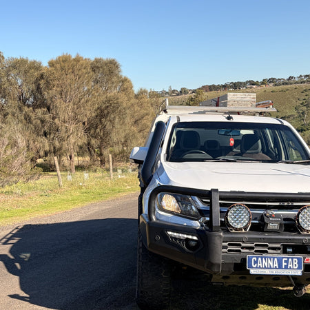 Canna Fabrication plate on Holden Colorado RG snorkel