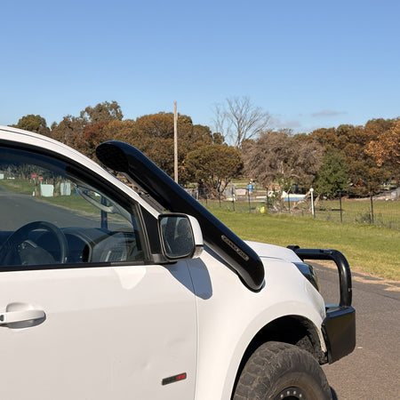 Holden Colorado RG twin snorkel head detail — Canna Fabrication