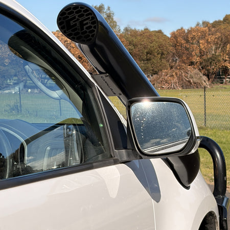 Holden Colorado RG twin snorkel head detail — Canna Fabrication