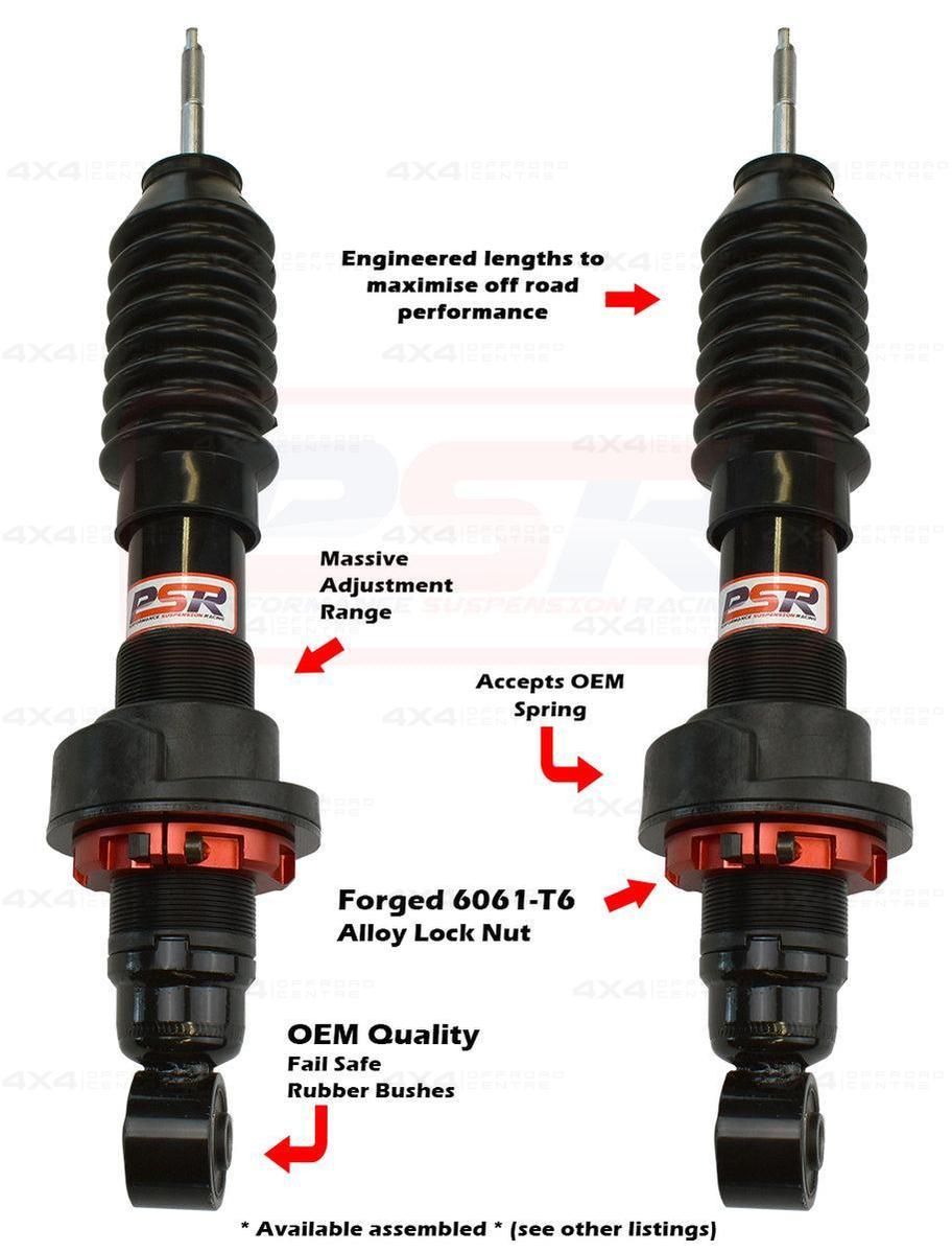 Nissan Navara D40 / NP300 / Pathfinder R51 PSR TTG Front 2-5" Adjustable Shock Absorber - PAIR-4x4 Offroad Centre