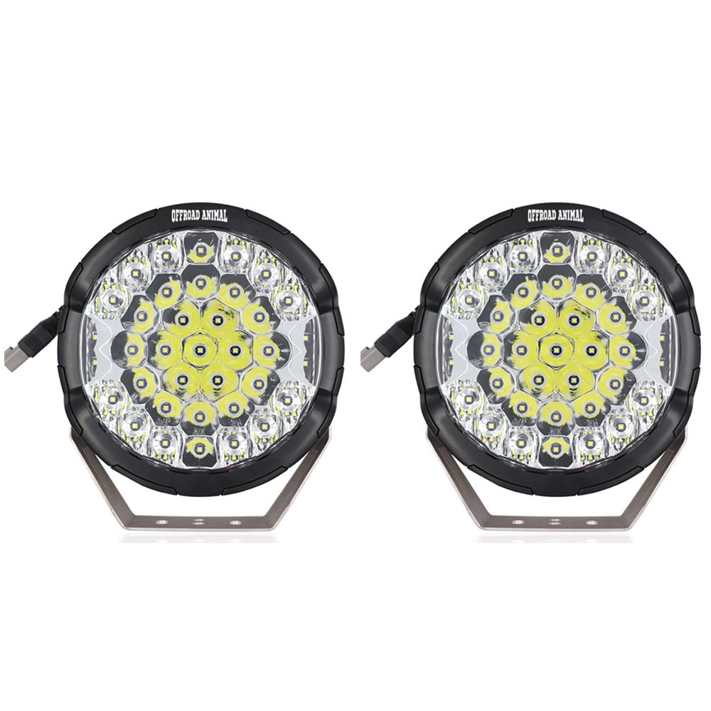 Offroad Animal - Offroad Animal Ass Kicker 9 Inch Round LED Light with Side Shooter - ORA - ALO - GR7 - B - 4x4 Offroad Centre