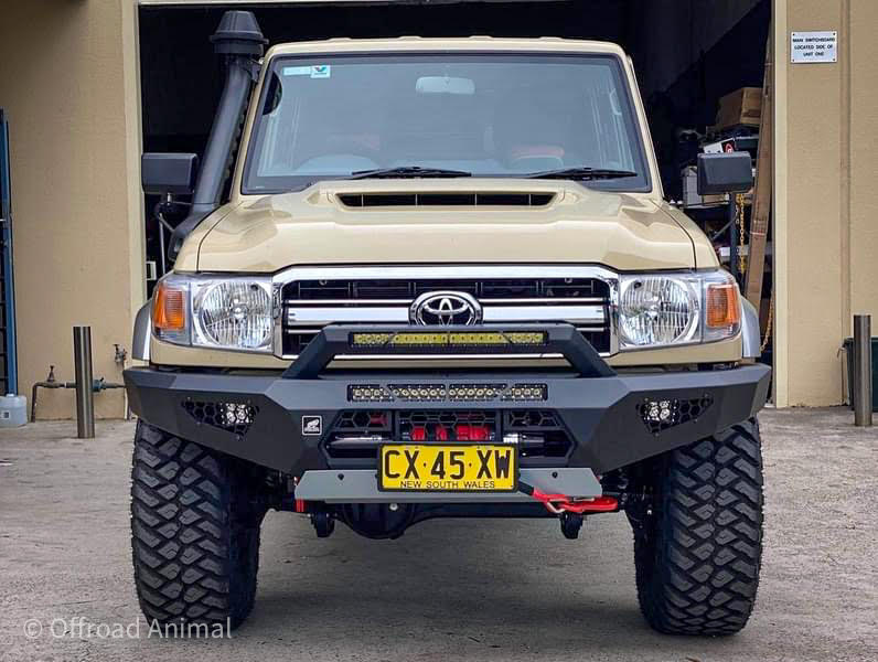 Predator Bull bar, Suitable for Single cab Toyota Land Cruiser 79 Series, 2017-2023