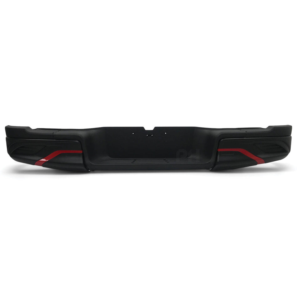 Rear Step Bumper Bar Black TRD Style Fits Toyota Hilux 2015 - 2020