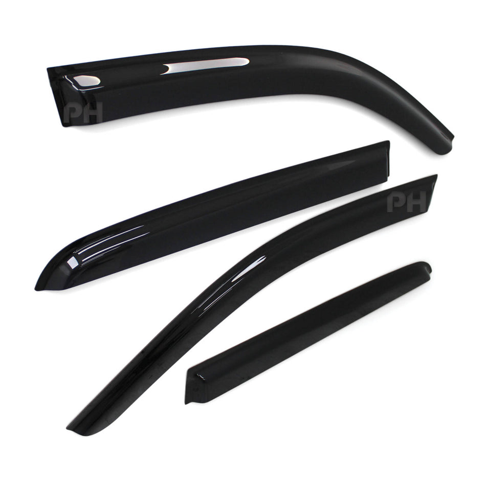 Weather Shield Window Visors Smoked SET 4 Piece Fits Toyota Hilux N80 Dual Cab 2015 - 2024
