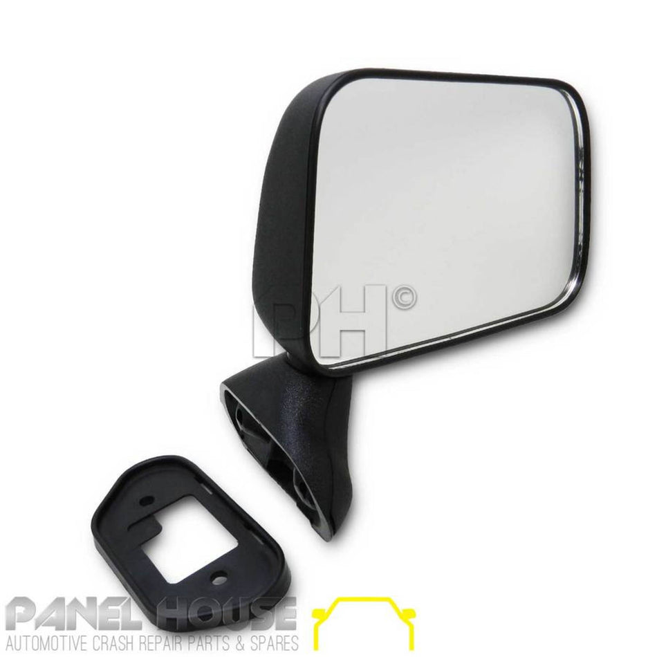 Door Mirrors PAIR Black Skin Mount Fits Toyota Hilux 1988-1997 2WD 4WD
