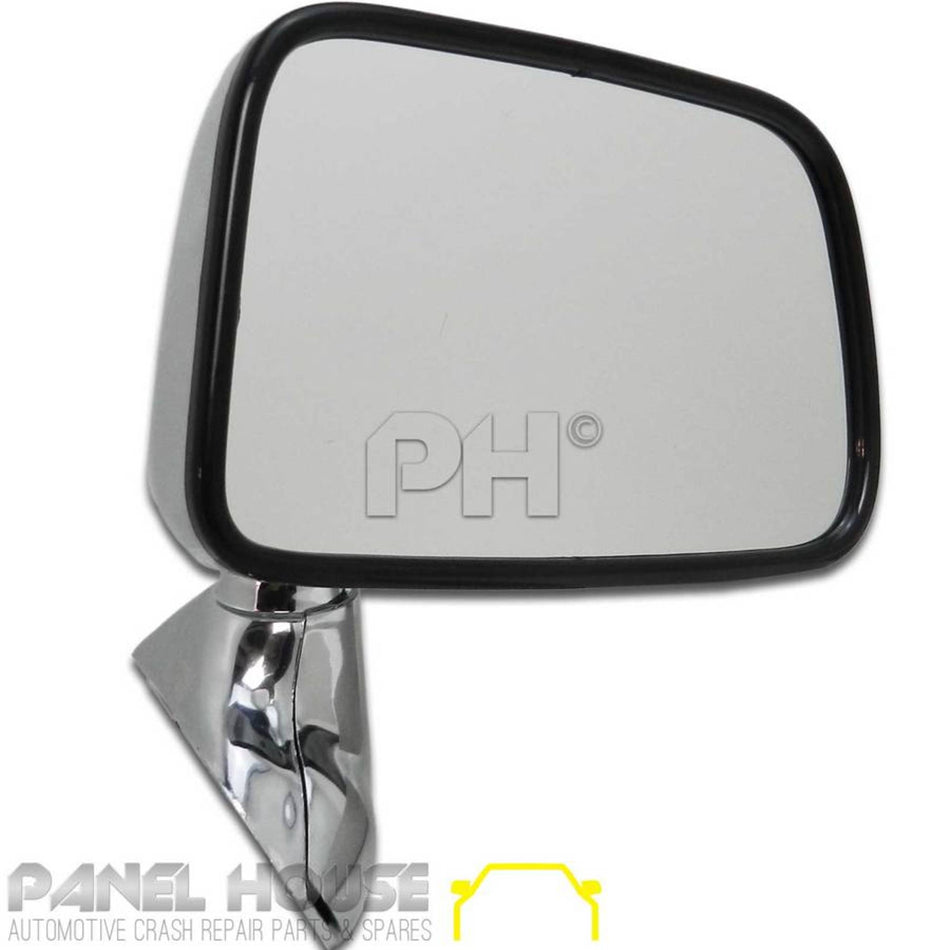 Door Mirror RIGHT Chrome Skin Mount Door with Cap Fits Toyota Hilux 88-05