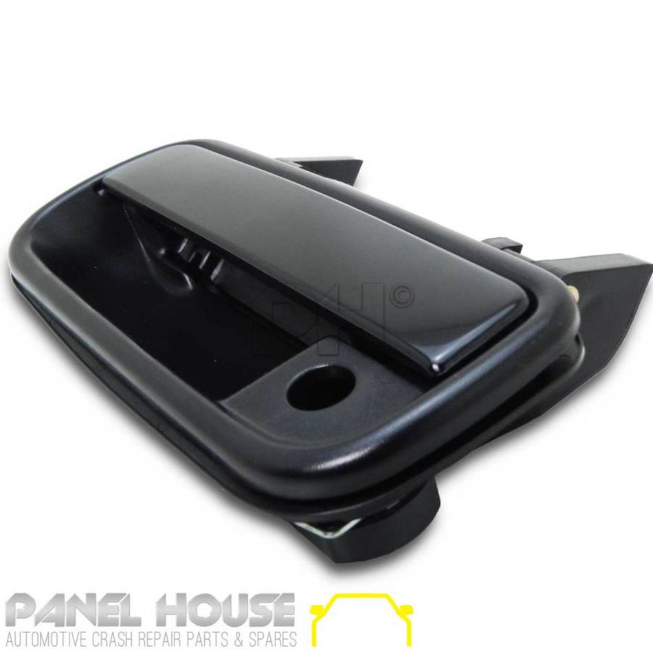 Outer Door Handle PAIR Front Black Fits Toyota Hilux 1988 - 2005