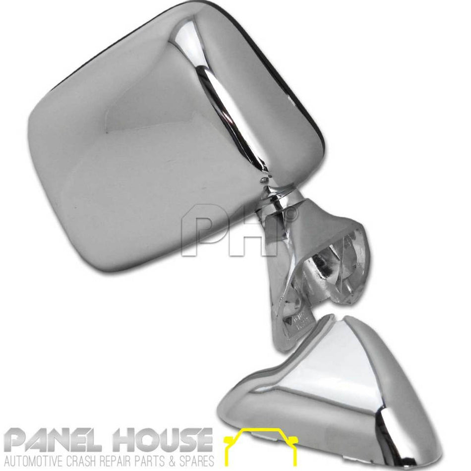 Door Mirror RIGHT Chrome Skin Mount With Cap Fits Toyota Hilux  01-05