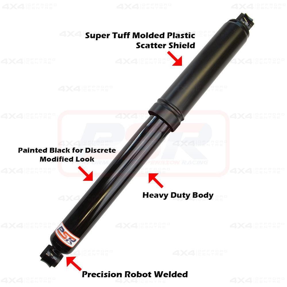 PSR TTG Rear Shock Absorber 630mm Open Small Eye 16mm Bush Ends (MITSUBISHI TRITON ML / MN / MQ / MR ONLY)-4x4 Offroad Centre