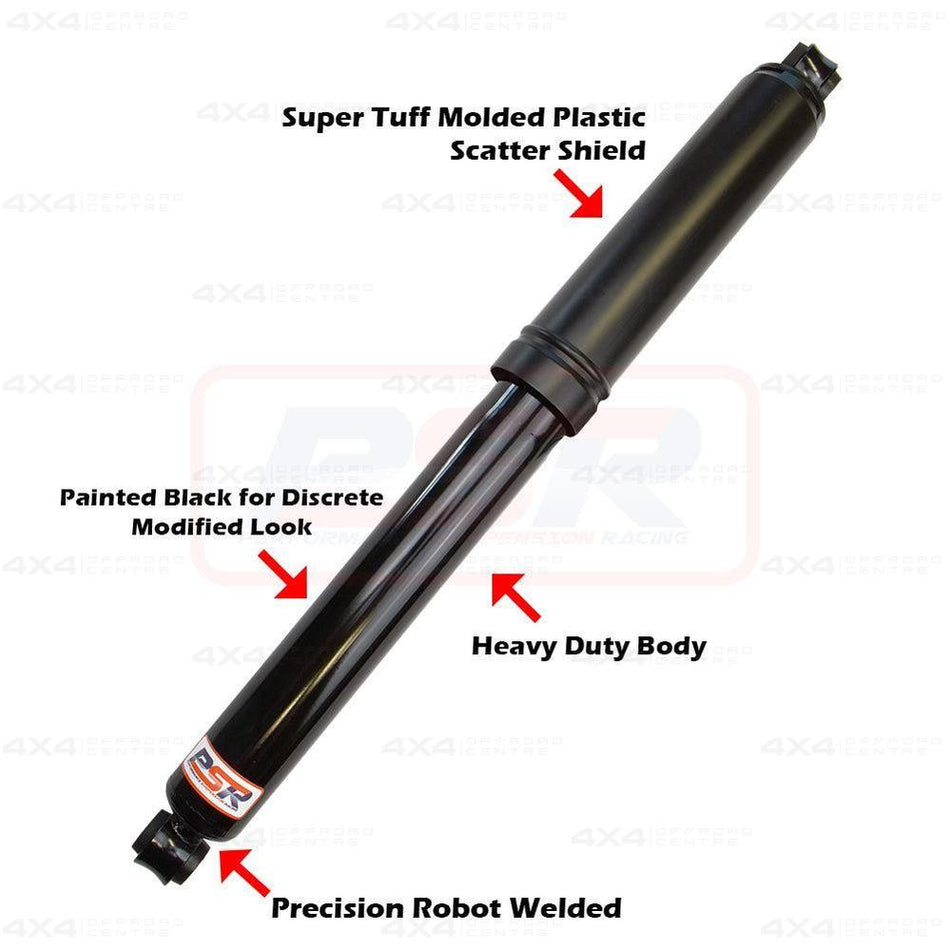 PSR TTG Rear Shock Absorber 670mm Open Large Eye 19mm Bush Ends-4x4 Offroad Centre