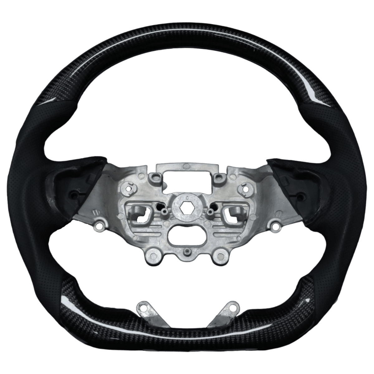 PVS Automotive - Classic Carbon Flat Bottom Steering Wheel to suit Ford Ranger PX4 Next Gen - 4x4 Offroad Centre