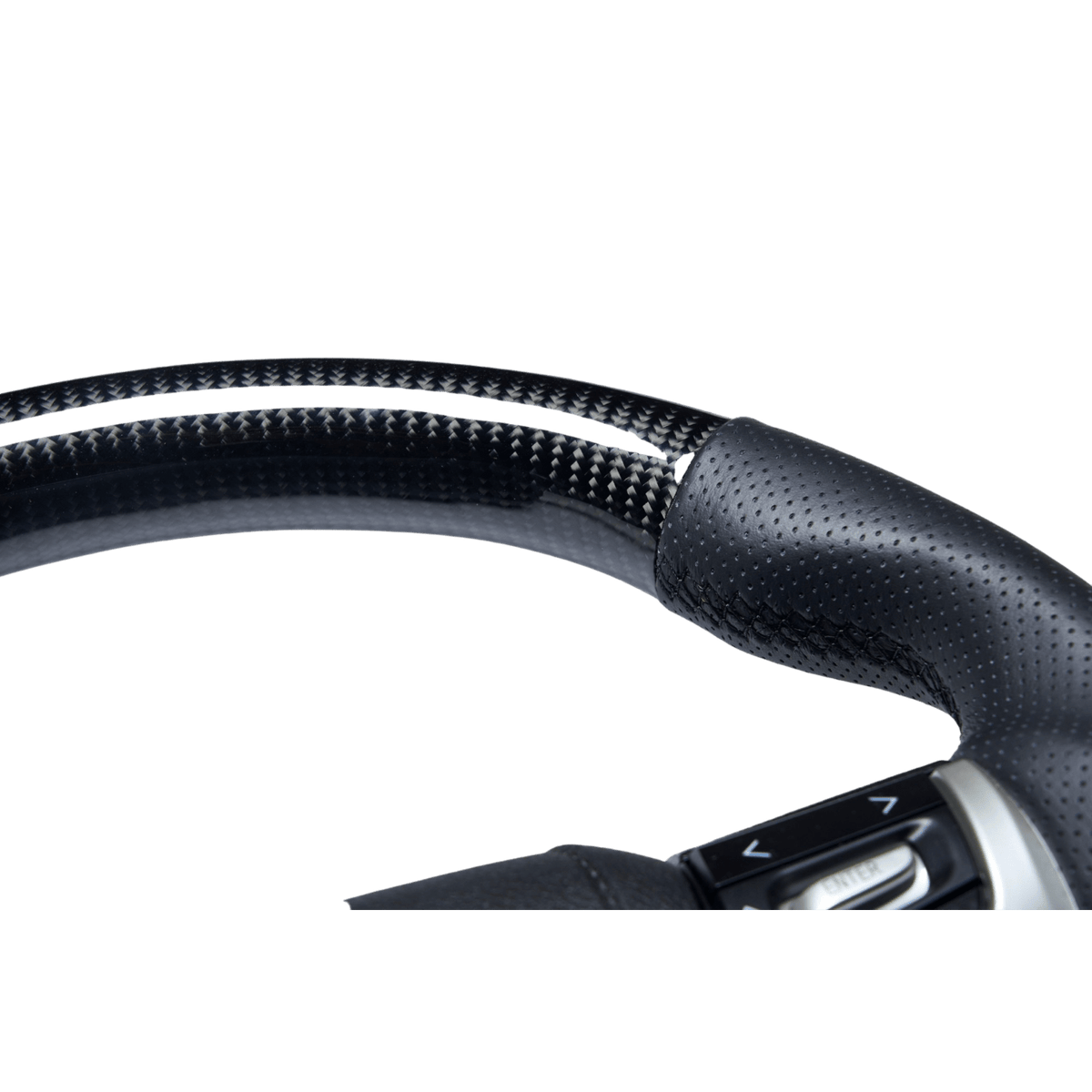 PVS Automotive - Elite Flat Bottom Carbon Black Perforated Leather Steering Wheel Kit **PRE - ORDER FOR JULY** - 4X4OC™ | 4x4 Offroad Centre