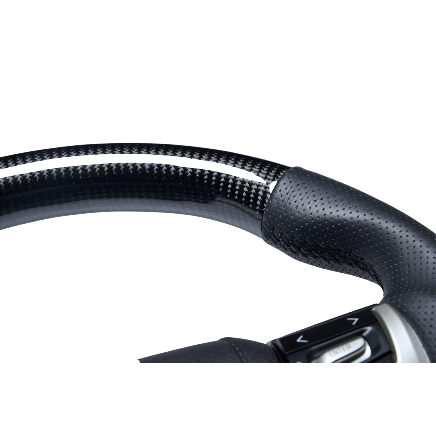 PVS Automotive - Elite Flat Bottom Carbon Black Perforated Leather Steering Wheel Kit **PRE - ORDER FOR JULY** - 4X4OC™ | 4x4 Offroad Centre