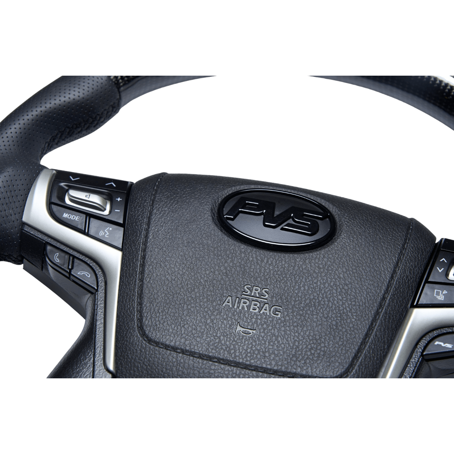 PVS Automotive - Elite Flat Bottom Carbon Black Perforated Leather Steering Wheel Kit **PRE - ORDER FOR JULY** - 4X4OC™ | 4x4 Offroad Centre