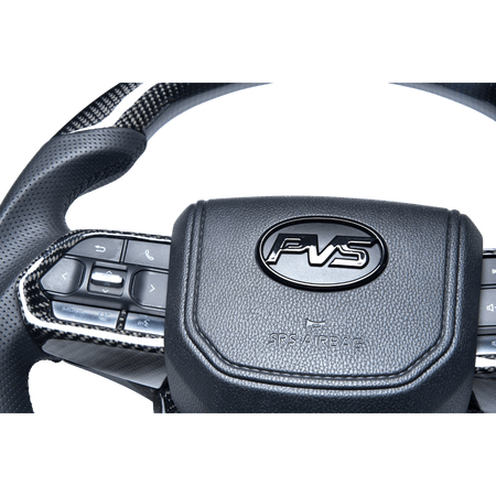 PVS Automotive - Traditional Carbon Black Leather Steering Wheel Upgrade Kit for Toyota - 4x4 Offroad Centre