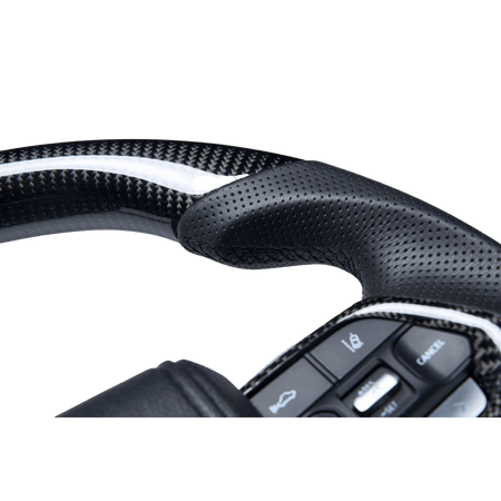 PVS Automotive - Traditional Carbon Black Leather Steering Wheel Upgrade Kit for Toyota - 4x4 Offroad Centre