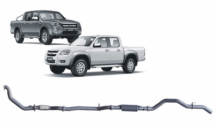 Redback - Redback Extreme Duty Exhaust for Ford Ranger (01/2006 - 08/2011), Mazda BT - 50 (11/2006 - 10/2011) - 4x4 Offroad Centre