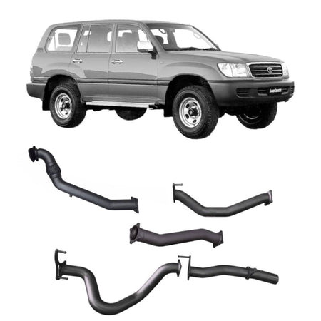 Redback - Redback Extreme Duty Exhaust for Toyota Landcruiser 105 Series Wagon (03/1998 - 10/2007) - 4x4 Offroad Centre