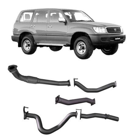 Redback - Redback Extreme Duty Exhaust for Toyota Landcruiser 105 Series Wagon (03/1998 - 10/2007) - 4x4 Offroad Centre